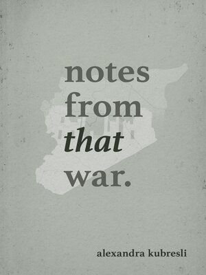 cover image of NOTES FROM THAT WAR